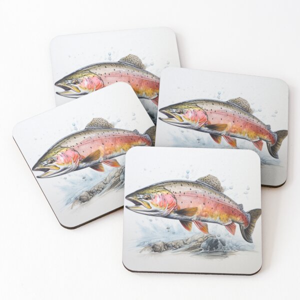 Item preview, Rainbow Trout  sticker designed and sold by DiangelShop.