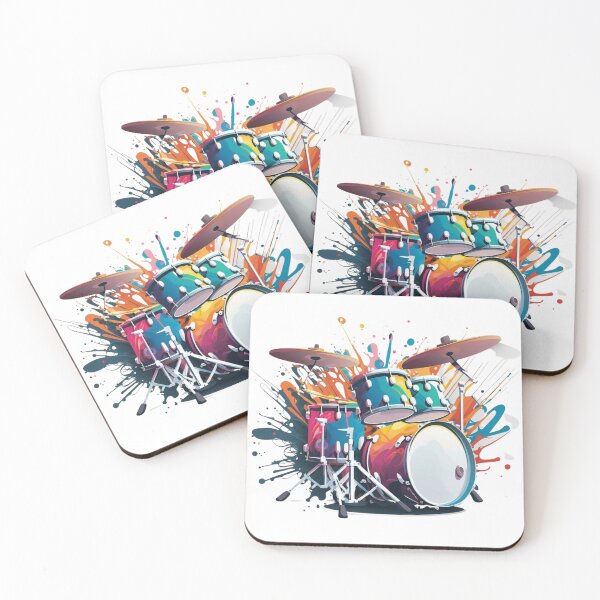 Item preview, Paint Splatter Drum set designed and sold by nashthrift.