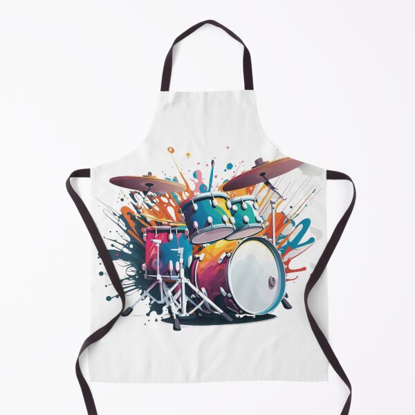 Aperçu de l'œuvre Paint Splatter Drum set créée et vendue par nashthrift.