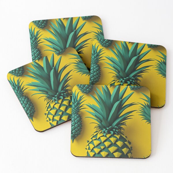 Item preview, Gorgeous Low Poly Pineapple Fruit Design Pattern Print  designed and sold by randomtdesigns.