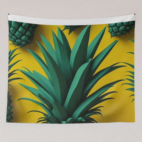 Item preview, Gorgeous Low Poly Pineapple Fruit Design Pattern Print  designed and sold by randomtdesigns.