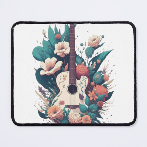 Item preview, Floral Melody Guitar 3 designed and sold by Moxytrend.