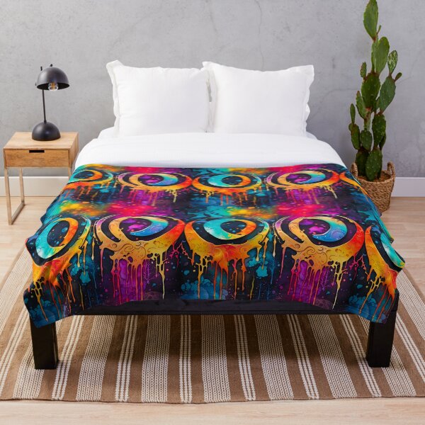 Item preview, Vibrant Abstract Crescent Moon Pattern designed and sold by WitchyWare.
