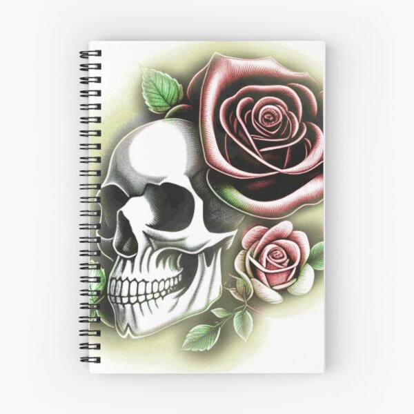 Item preview, skull and rose 2023 tileartwork designed and sold by tileartwork.