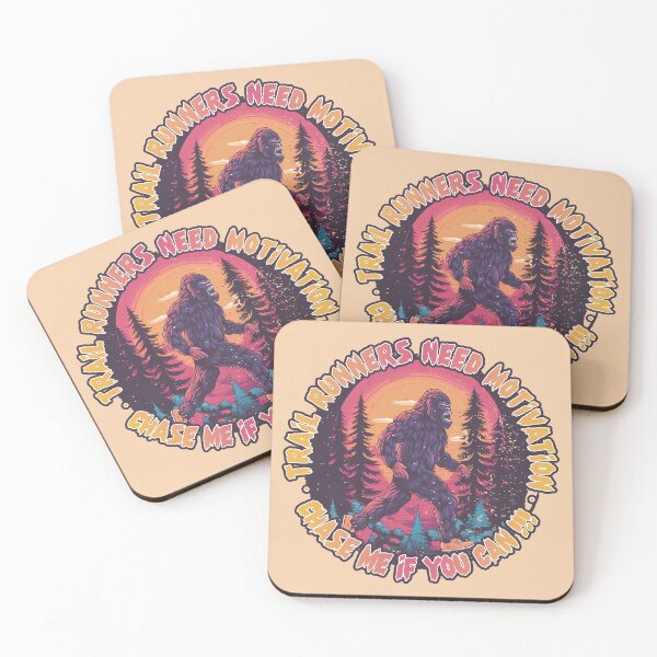 Item preview, Trail Runners Need Motivation - Chase Me If You Can, Big Foot alert! designed and sold by GregInJapanShop.
