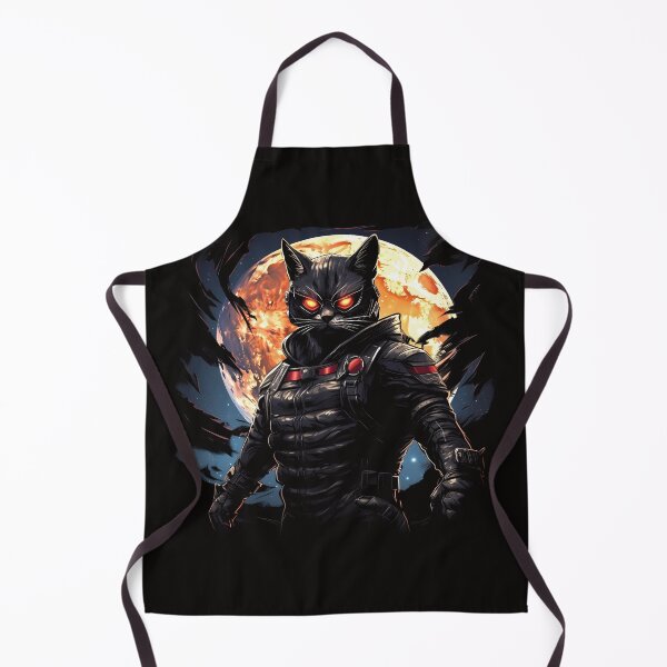 Item preview, Galactic Guardian Cat | Intergalactic Feline Warrior | Moonlit Space Adventure designed and sold by PopPopGfx.