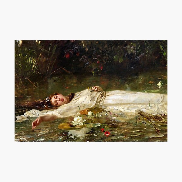 Artikel-Vorschau von Ophelia - Friedrich Wilhelm Theodor Heyser, designt und verkauft von forgottenbeauty.