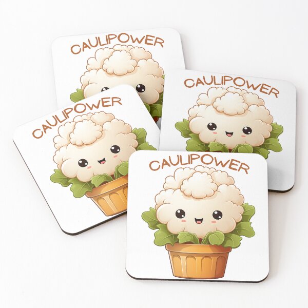 Item preview, Caulipower, Kawaii Cauliflower designed and sold by Clearmind-Arts.