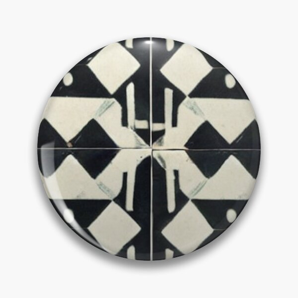 Item preview, Art deco black and ivory repeating pattern designed and sold by melridger.