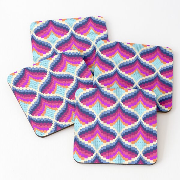 Item preview, Bargello needlepoint geometric design designed and sold by Jennifer Ladd.