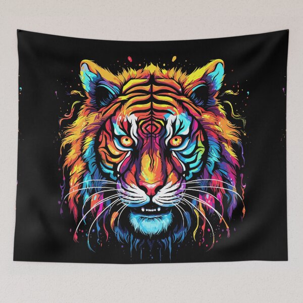 Item preview, Abstract Fierce Tiger design designed and sold by Artbyminga.