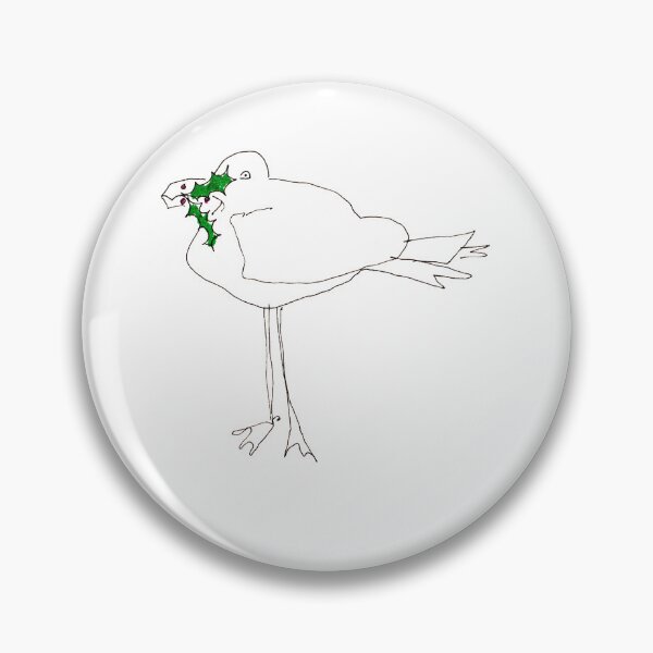 Item preview, Xmas Seagull with Holly designed and sold by HelenDBVickers.
