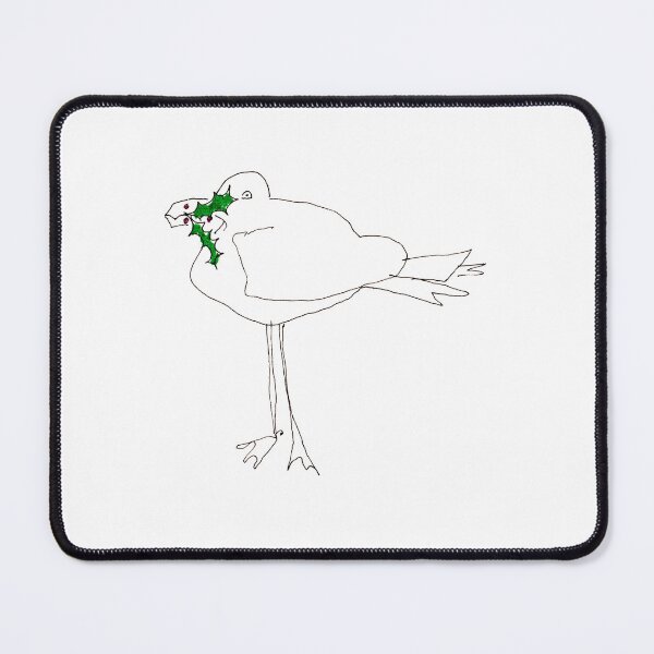 Item preview, Xmas Seagull with Holly designed and sold by HelenDBVickers.
