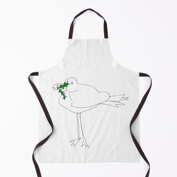 Item preview, Xmas Seagull with Holly designed and sold by HelenDBVickers.