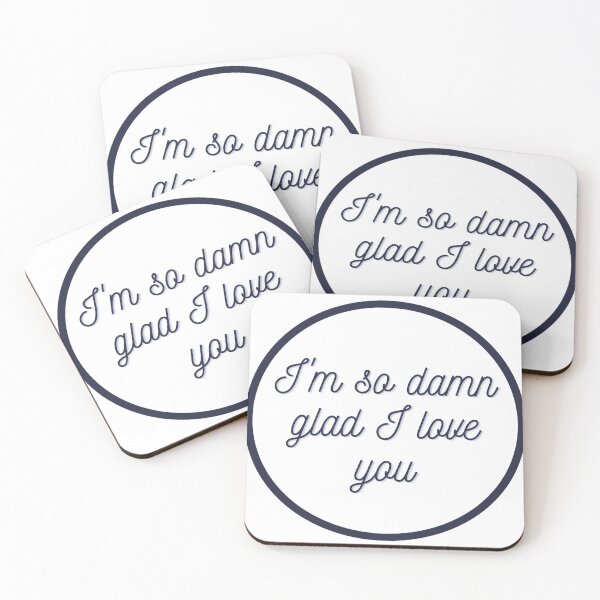 Item preview, I'm so damn glad I love you. designed and sold by Lynda Birt.