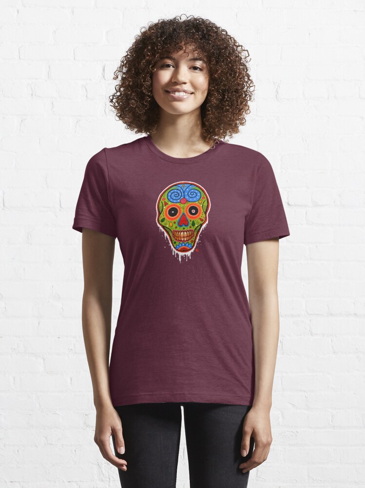 Thumbnail 6 of 7, Essential T-Shirt, CandySkull designed and sold by Craig Medeiros.