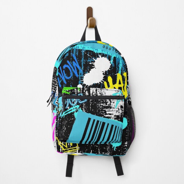 Item preview, Positive urban art, illustration with graffiti style drawn shapes and barcode plus street art designed and sold by Malogue.