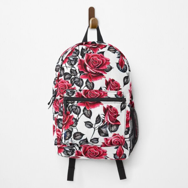 Item preview, Red Floral designed and sold by Poetic Patterns Studio.