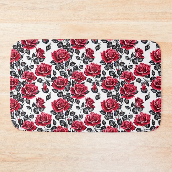 Item preview, Red Floral designed and sold by Poetic Patterns Studio.