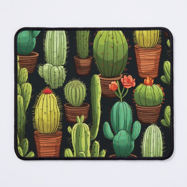 Item preview, Gorgeous Cactus Pattern - Desert in Bloom - Colorful Sage Cacti designed and sold by Fiona-Lynn Designs.