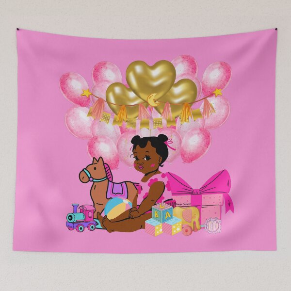 Item preview, Cute Baby Girl in Pink designed and sold by artbyomega.