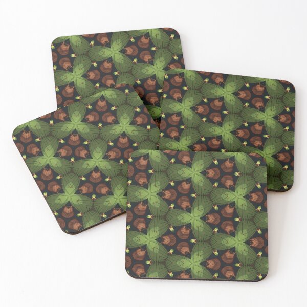Item preview, Cactus Inspired Pattern Desert in Bloom - Colorful Sage Cacti Kaleidoscope designed and sold by Fiona-Lynn Designs.