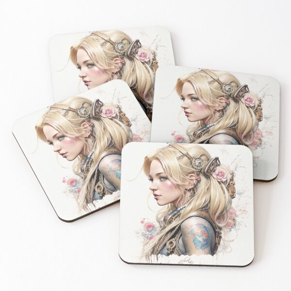Item preview, Blonde Steampunk Girl designed and sold by lofirun.
