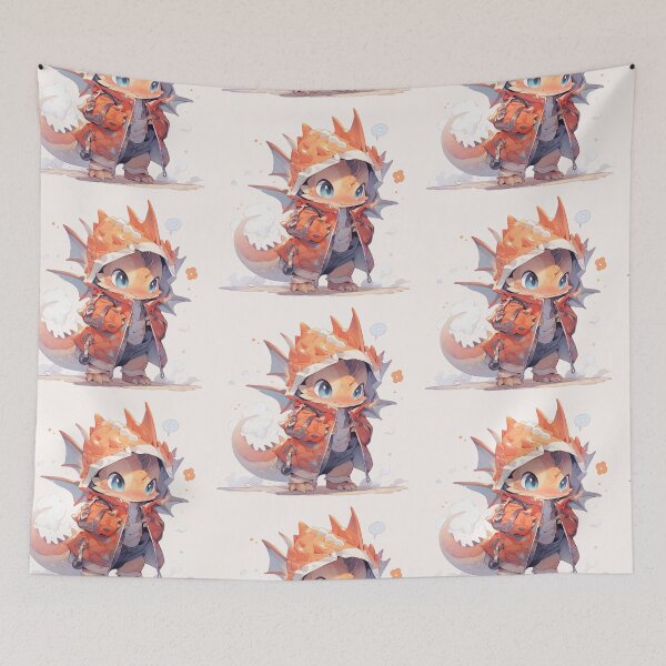 Item preview, Dragon in his rain jacket  designed and sold by HydraDreams.