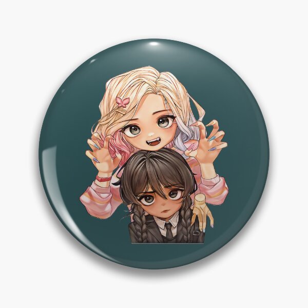 Item preview, Wednesday Addams - Jenna Ortega and Emma Myers  designed and sold by LoydeHalliwell.