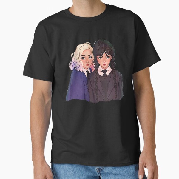 Item preview, Wednesday Addams - Jenna Ortega and Emma Myers  designed and sold by LoydeHalliwell.