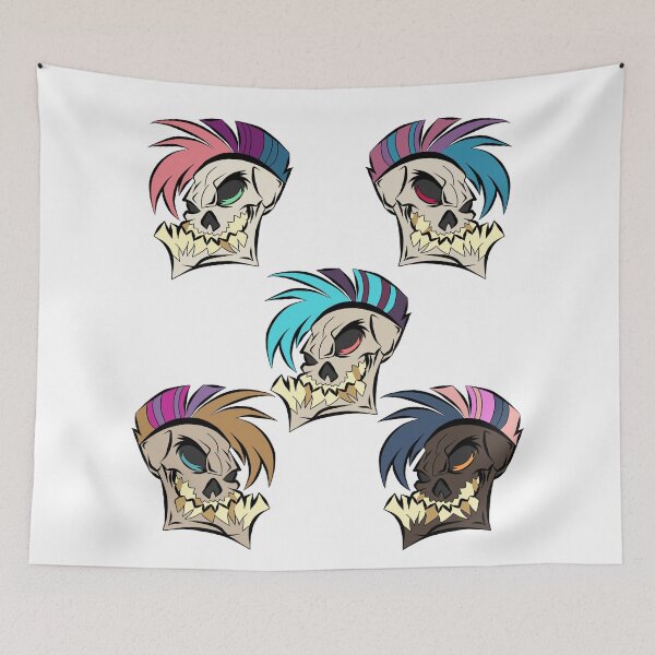 Item preview, Punk skulls designed and sold by Crochetamommy.
