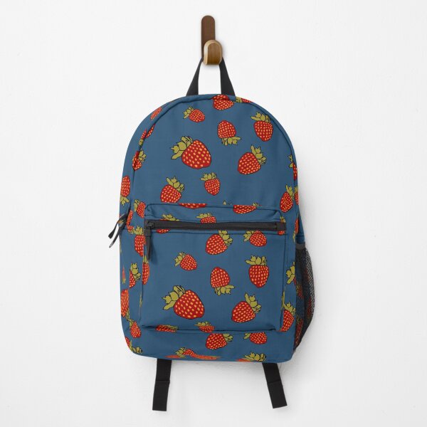 Item preview, Whimsical Strawberries on Blue designed and sold by maddydoodlesoup.