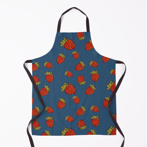 Item preview, Whimsical Strawberries on Blue designed and sold by maddydoodlesoup.