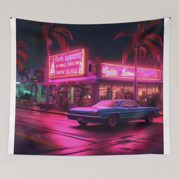 Aperçu de l'œuvre Soirées Vice City créée et vendue par carmenehited.