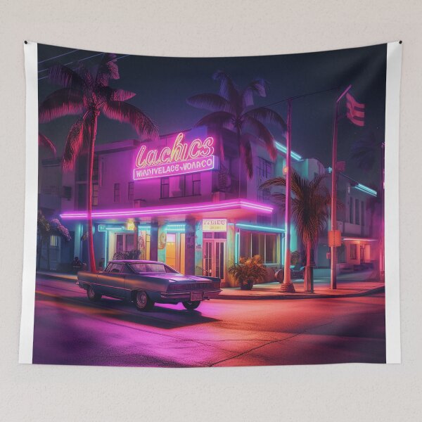 Artikelvorschau, Poster Vice City Nights Gemälde entworfen und verkauft von carmenehited.