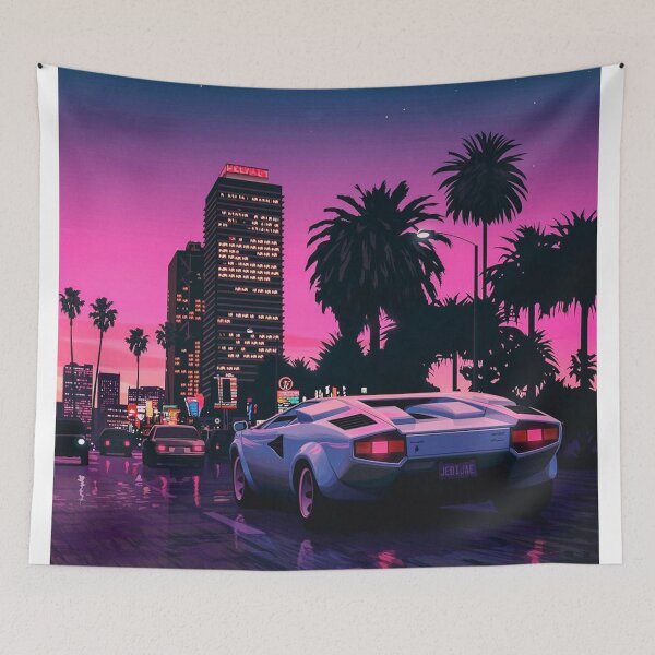 Item preview, Vice City Nights Aesthetic Art designed and sold by carmenehited.