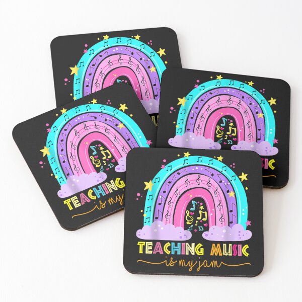 Item preview, Teaching Music Is My Jam Musical Teacher Rainbow designed and sold by teresabruno29.