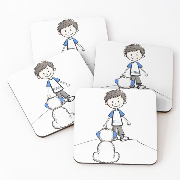 Item preview, Dog Meets Boy designed and sold by Cat & Puppy.