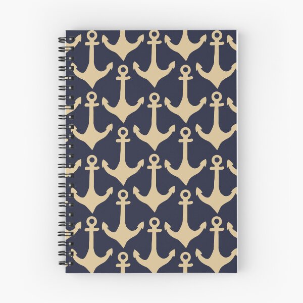 Item preview, Anchors Navy and Yellow designed and sold by AnchoredMae.