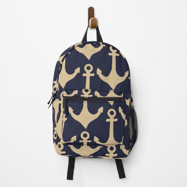 Item preview, Anchors Navy and Yellow designed and sold by AnchoredMae.