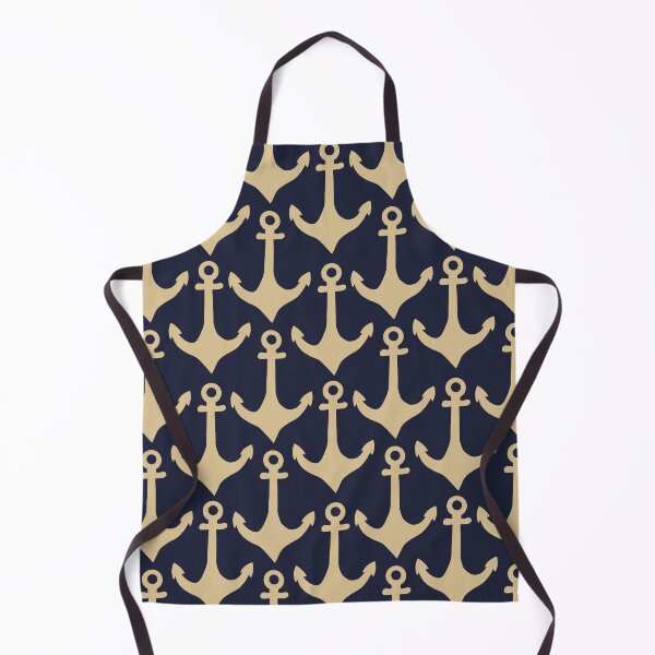 Item preview, Anchors Navy and Yellow designed and sold by AnchoredMae.