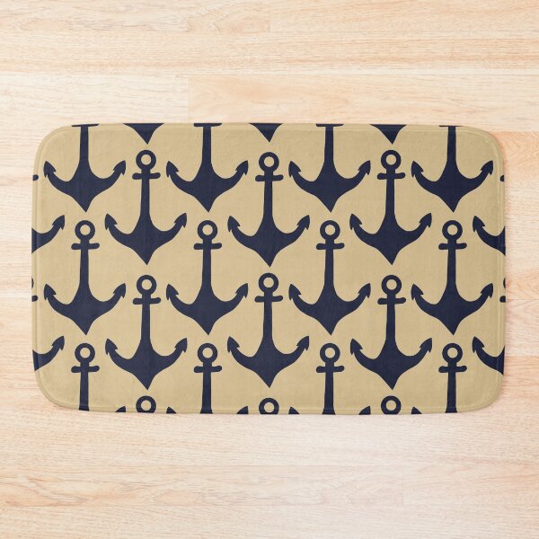 Item preview, Anchors Yellow and Navy designed and sold by AnchoredMae.