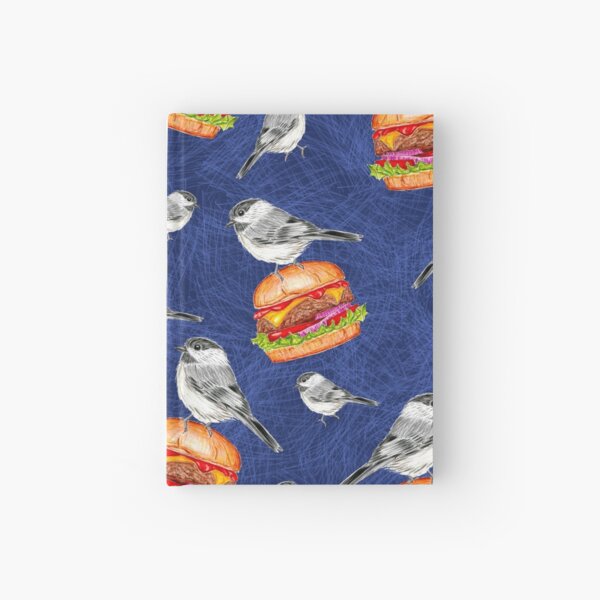 Item preview, Tossed Tahoe Cheeseburger Birds on Deep Blue designed and sold by Sockstomistic.