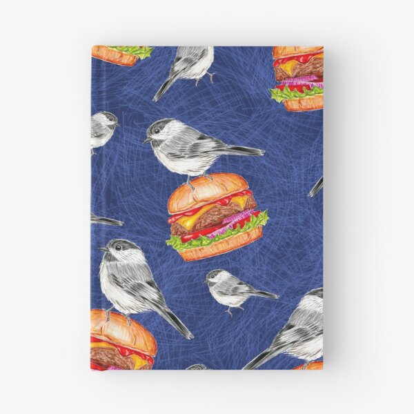 Item preview, Tossed Tahoe Cheeseburger Birds on Deep Blue designed and sold by Sockstomistic.
