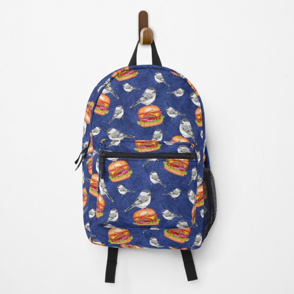 Item preview, Tossed Tahoe Cheeseburger Birds on Deep Blue designed and sold by Sockstomistic.