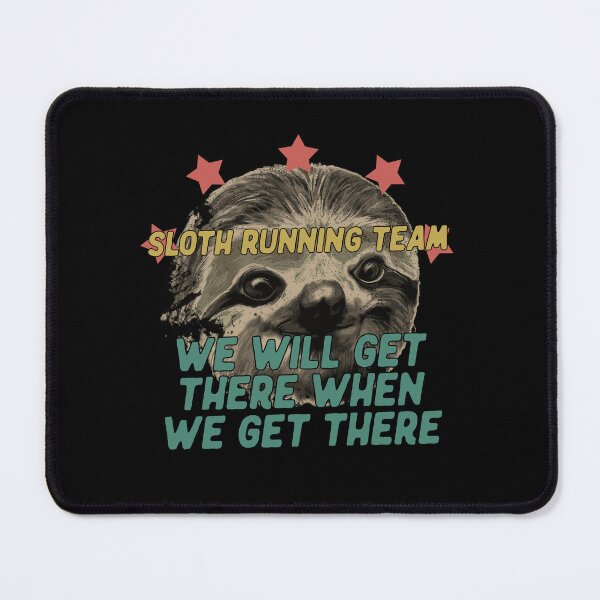 Item preview, Vintage Sloth Running Team We'll Get There Funny Sloth designed and sold by Doooriginals.