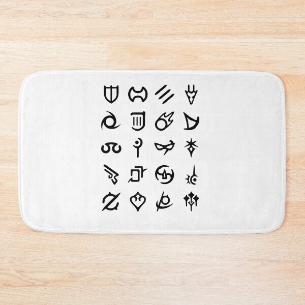 Item preview, FFXIV Job Icons [clean black pattern set] designed and sold by goddar-cherily.
