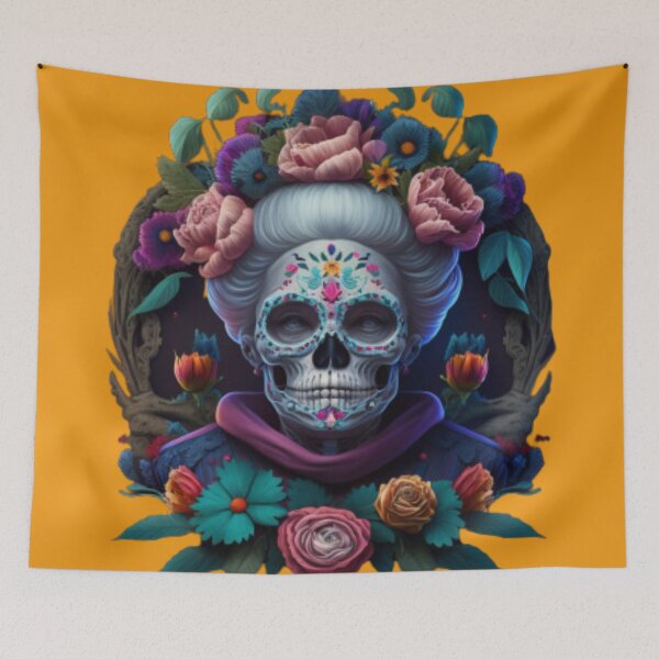 Item preview, Grandmother Catrina: A heartfelt design that pays tribute to our beloved grandparents, reminding us of their love and wisdom in the celebration of life designed and sold by RetroRevivals.