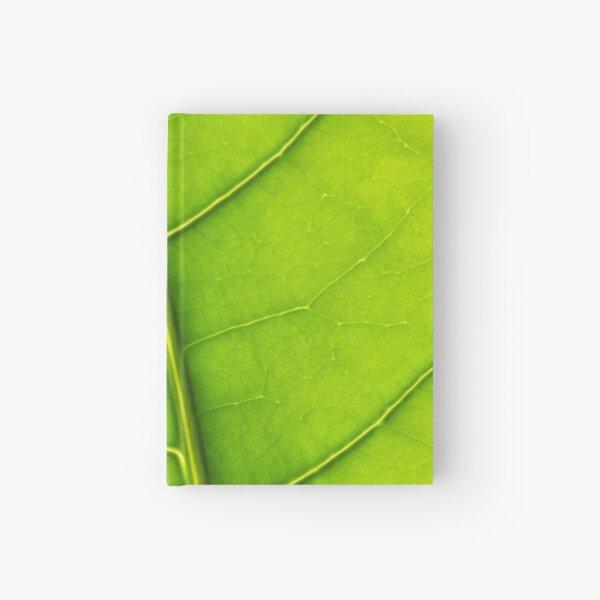 Eco green leaf Hardcover Journal