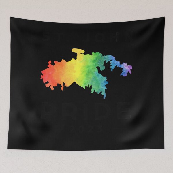 Item preview, St. John, VI Pride 2023 Watercolor  designed and sold by BruiningaDusk.